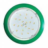 Светильник встраиваемый Ecola GX53 220В Зеленый 106х90х35мм картинка 